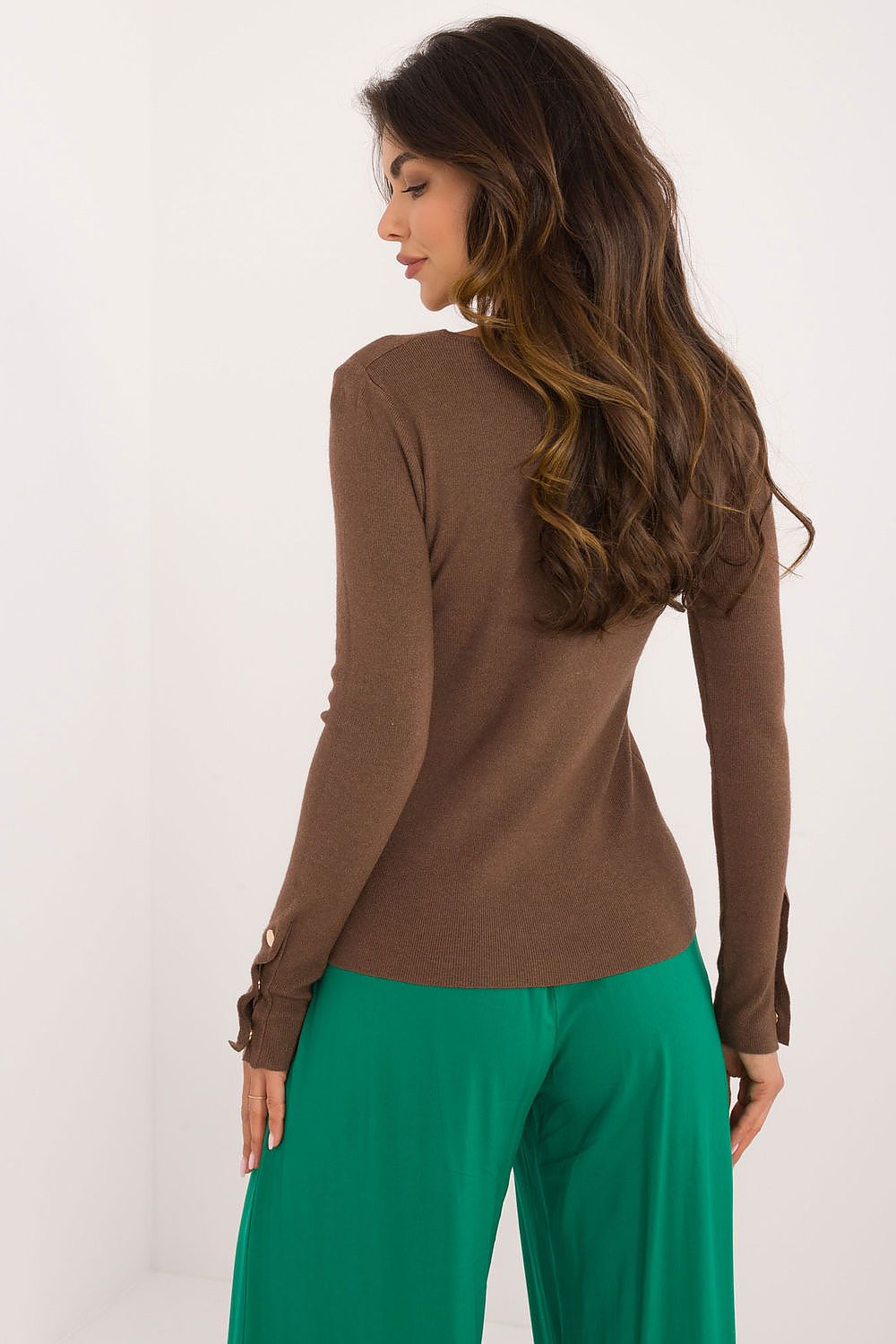   Sweter Damski Model AT-SW-2334.49 Brown - AT 