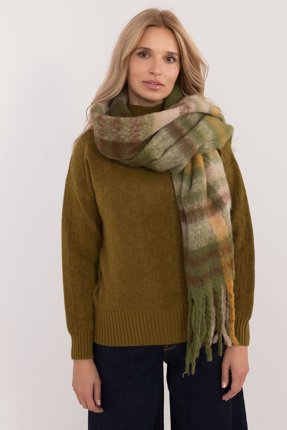   Szalik Model AT-SZ-231301.21 Khaki - AT 