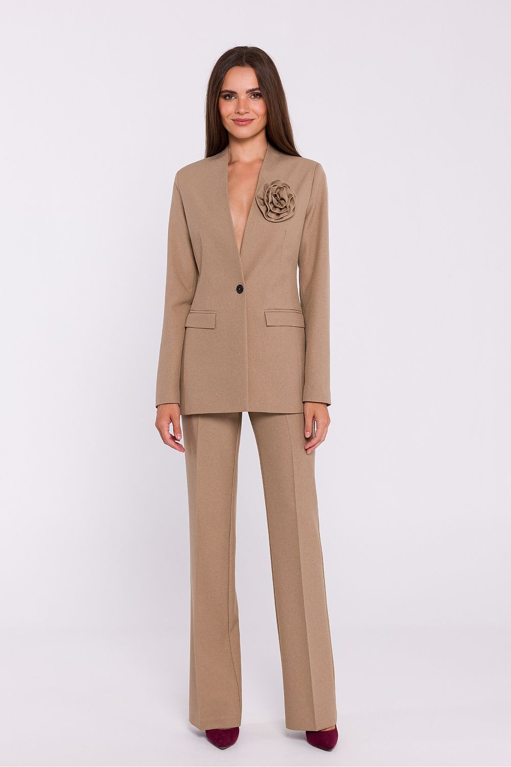   Marynarka Model S370 Beige - Stylove 