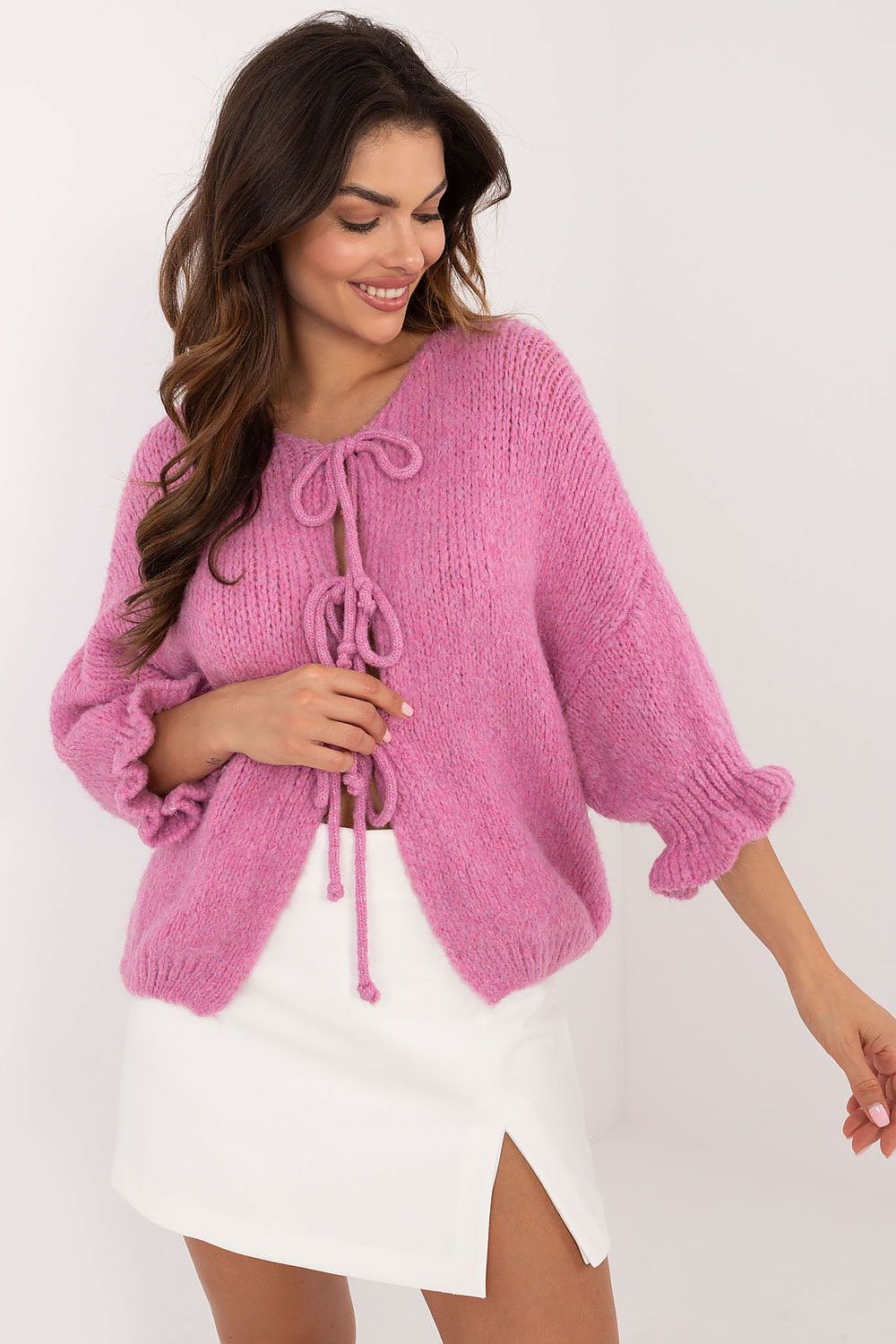  Sweter Damski Model MI-SW-2911.91 Dark Pink - Italy Moda 