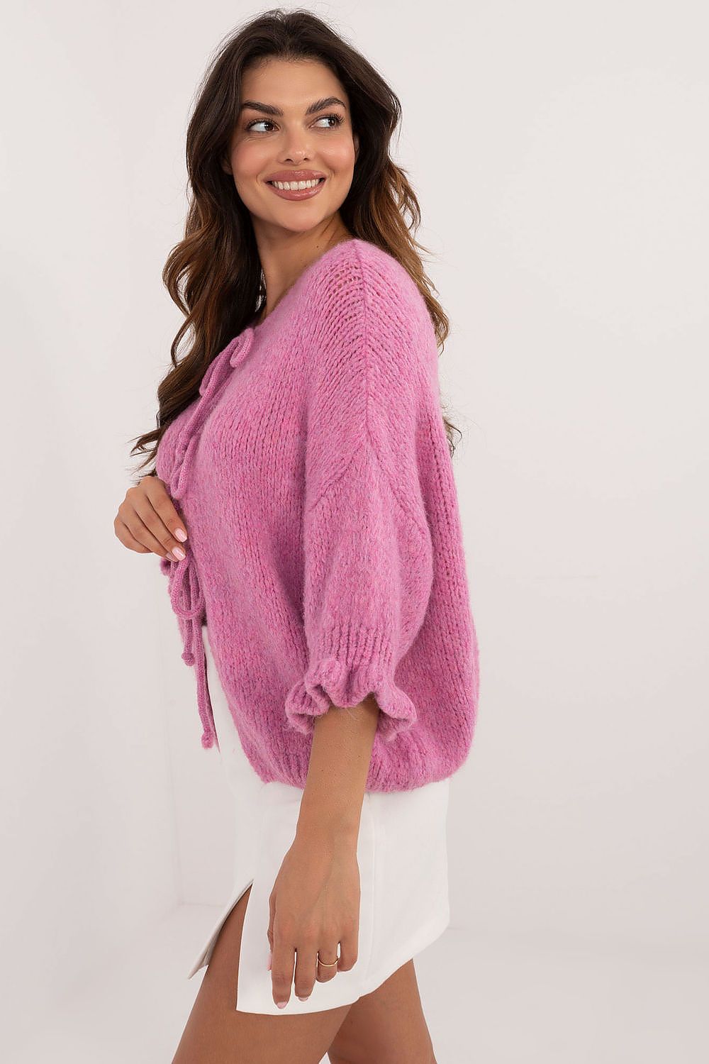  Sweter Damski Model MI-SW-2911.91 Dark Pink - Italy Moda 