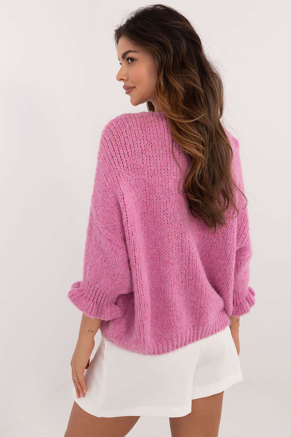  Sweter Damski Model MI-SW-2911.91 Dark Pink - Italy Moda 