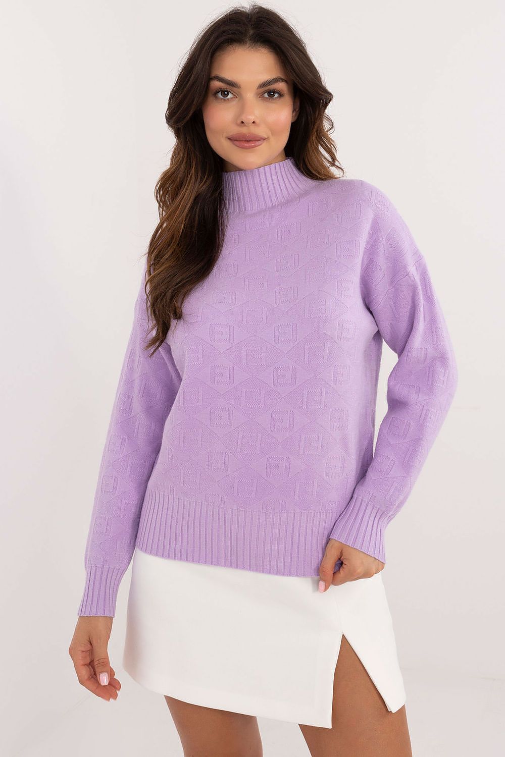   Sweter Damski Model AT-SW-2339.54 Light Violet - AT 