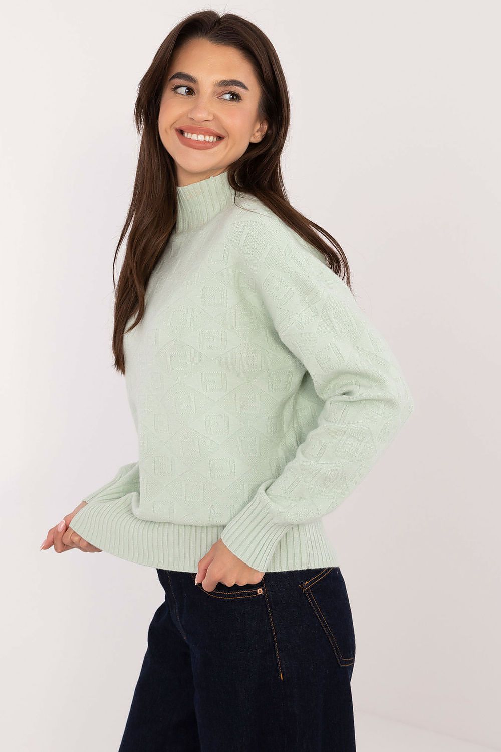   Sweter Damski Model AT-SW-2339.54 Mint - AT 