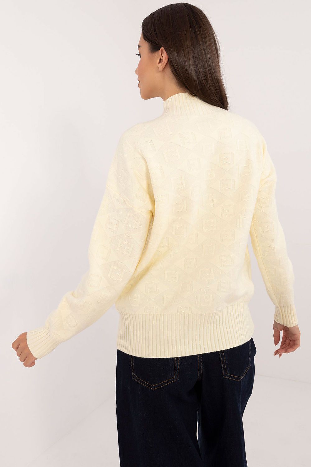   Sweter Damski Model AT-SW-2339.54 Light Yellow - AT 