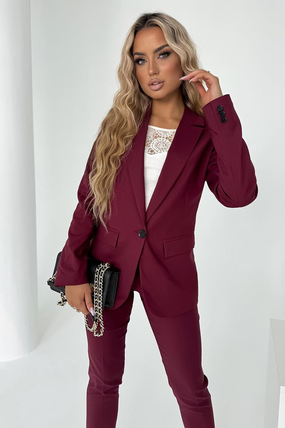   Marynarka Model 11 Burgund - Cabba 