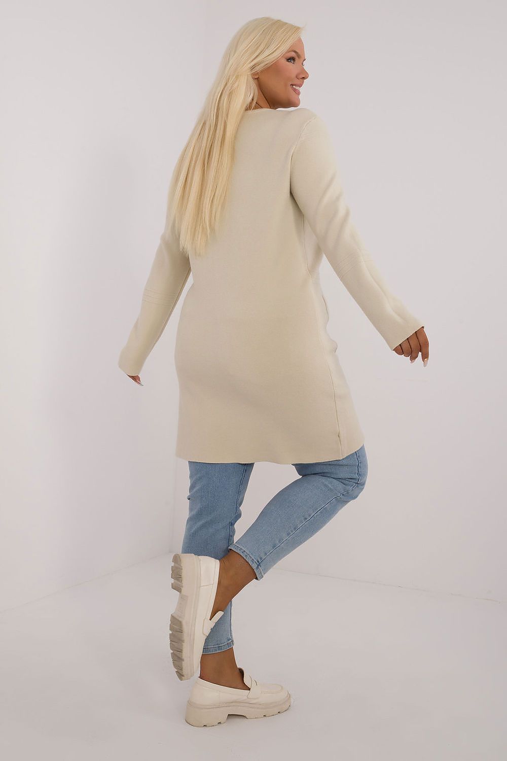   Sweter Damski Model PM-SW-PM793.01 Light Beige - Factory Price 