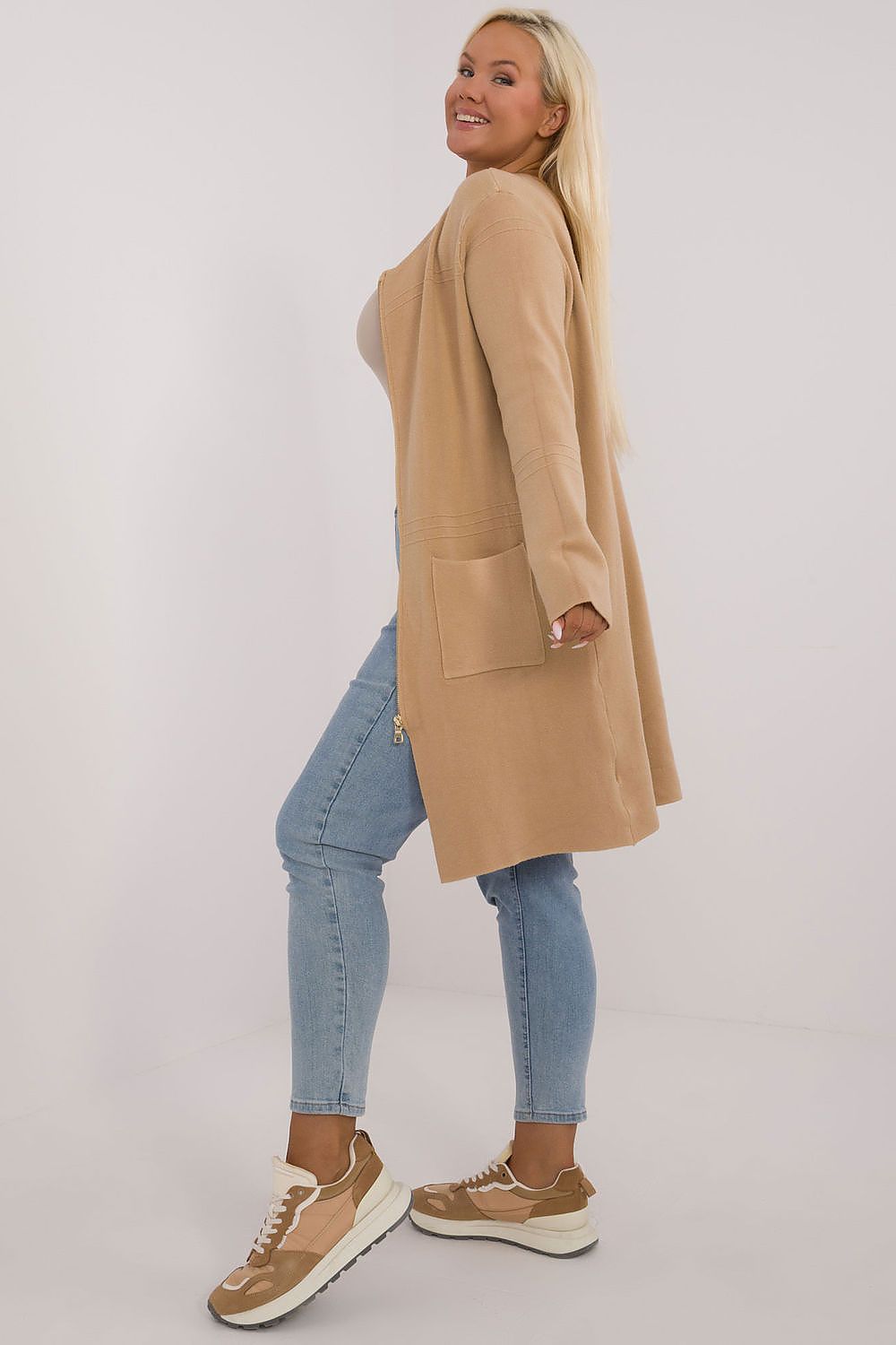   Sweter Damski Model PM-SW-PM793.01 Camel - Factory Price 