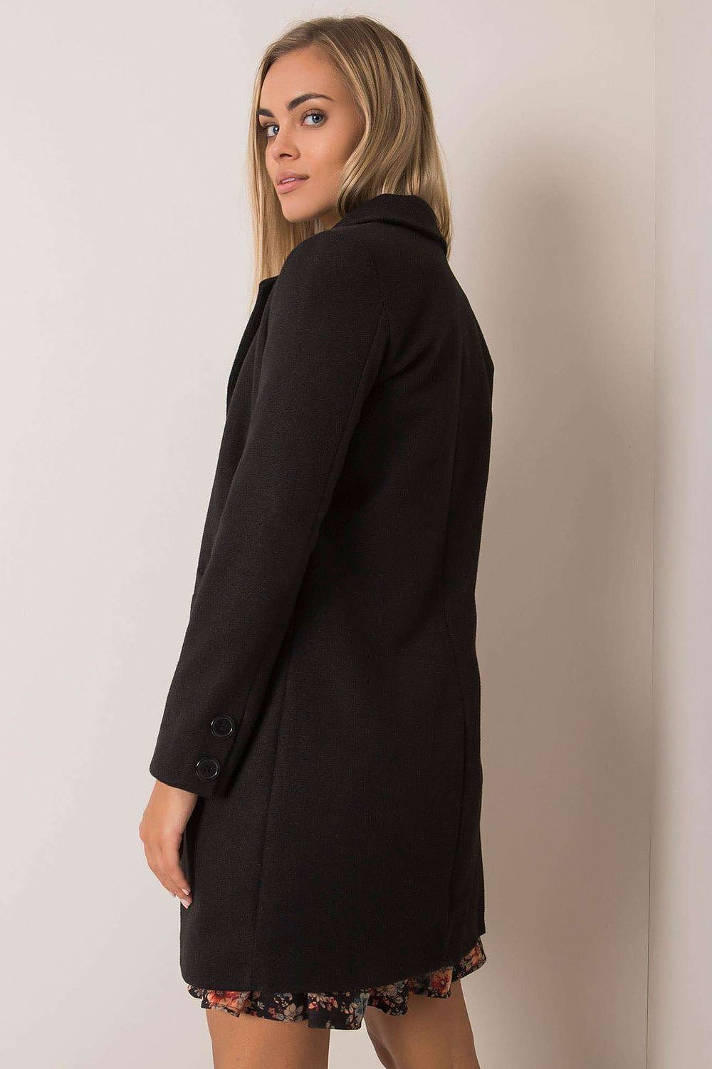   Płaszcz Damski Model TW-PL-BI-25533.18 Black - Och Bella 