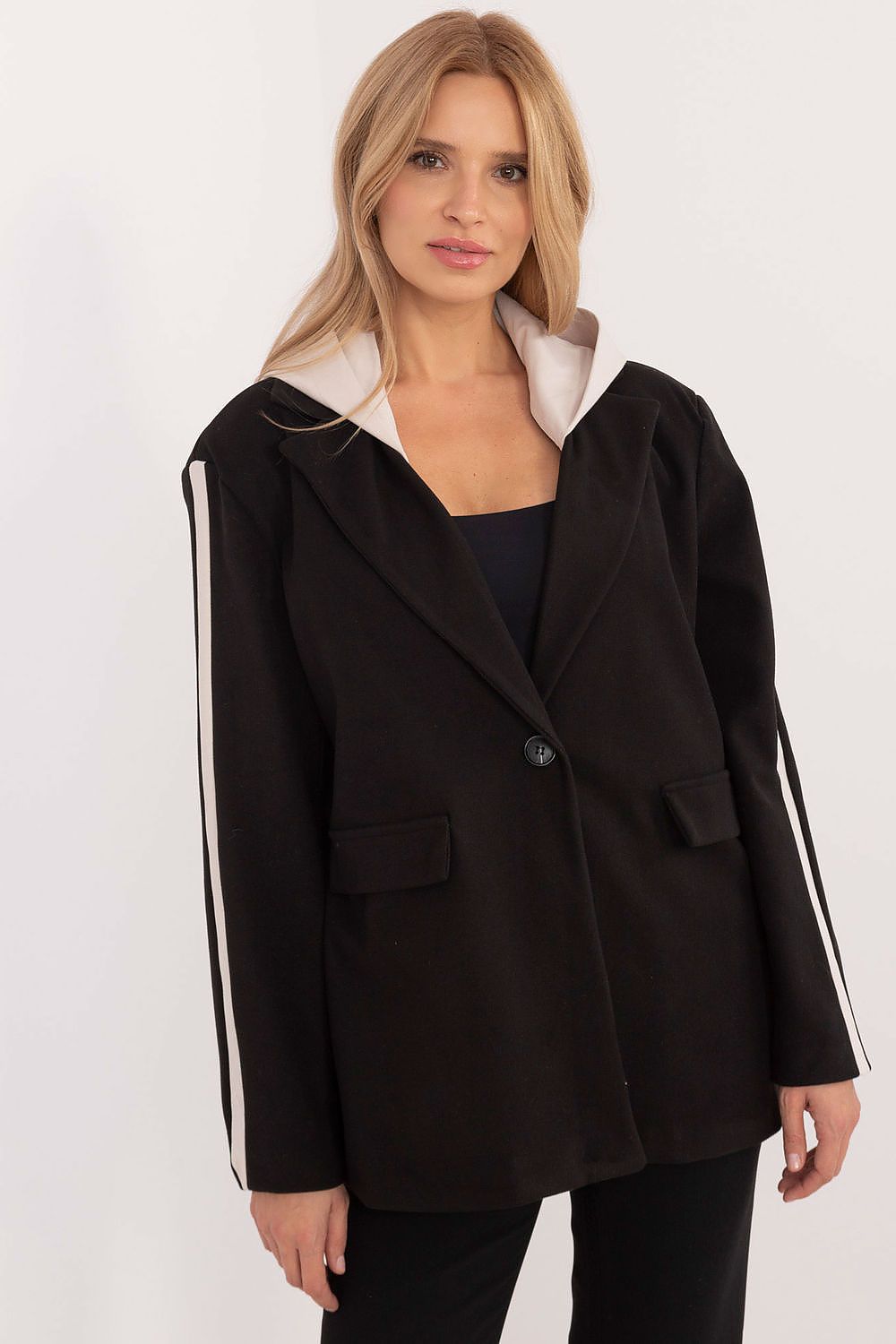   Marynarka Model DHJ-MA-A8398.14X Black - Italy Moda 