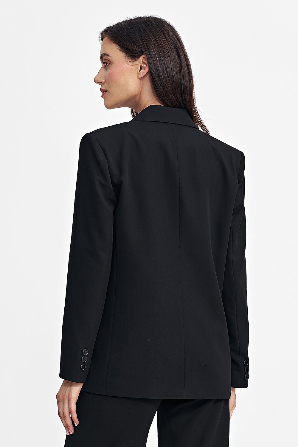   Marynarka oversize dwurzędowa Z69 Black - Nife 