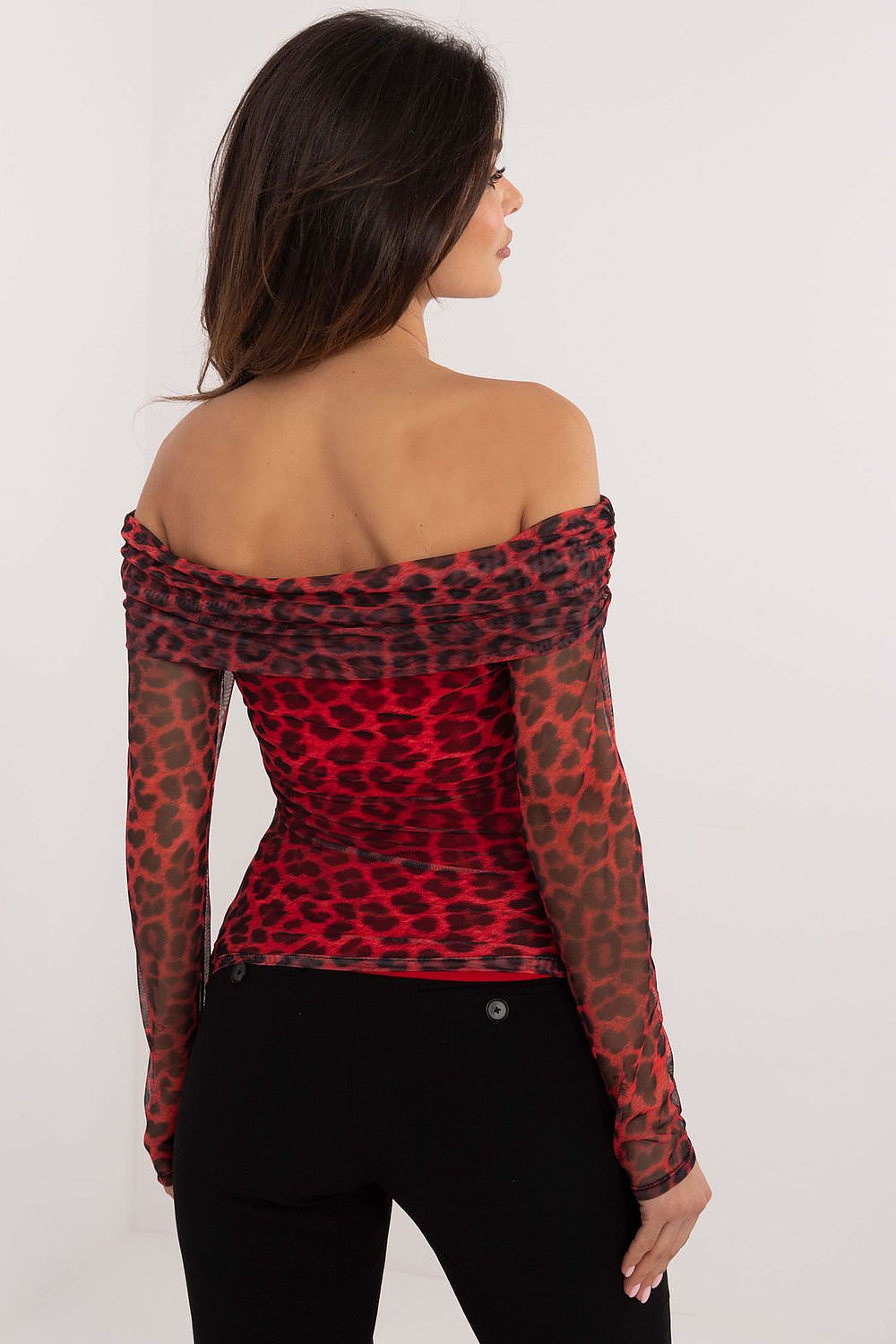   Bluzka Model DHJ-BZ-18701.59 Red - Italy Moda 