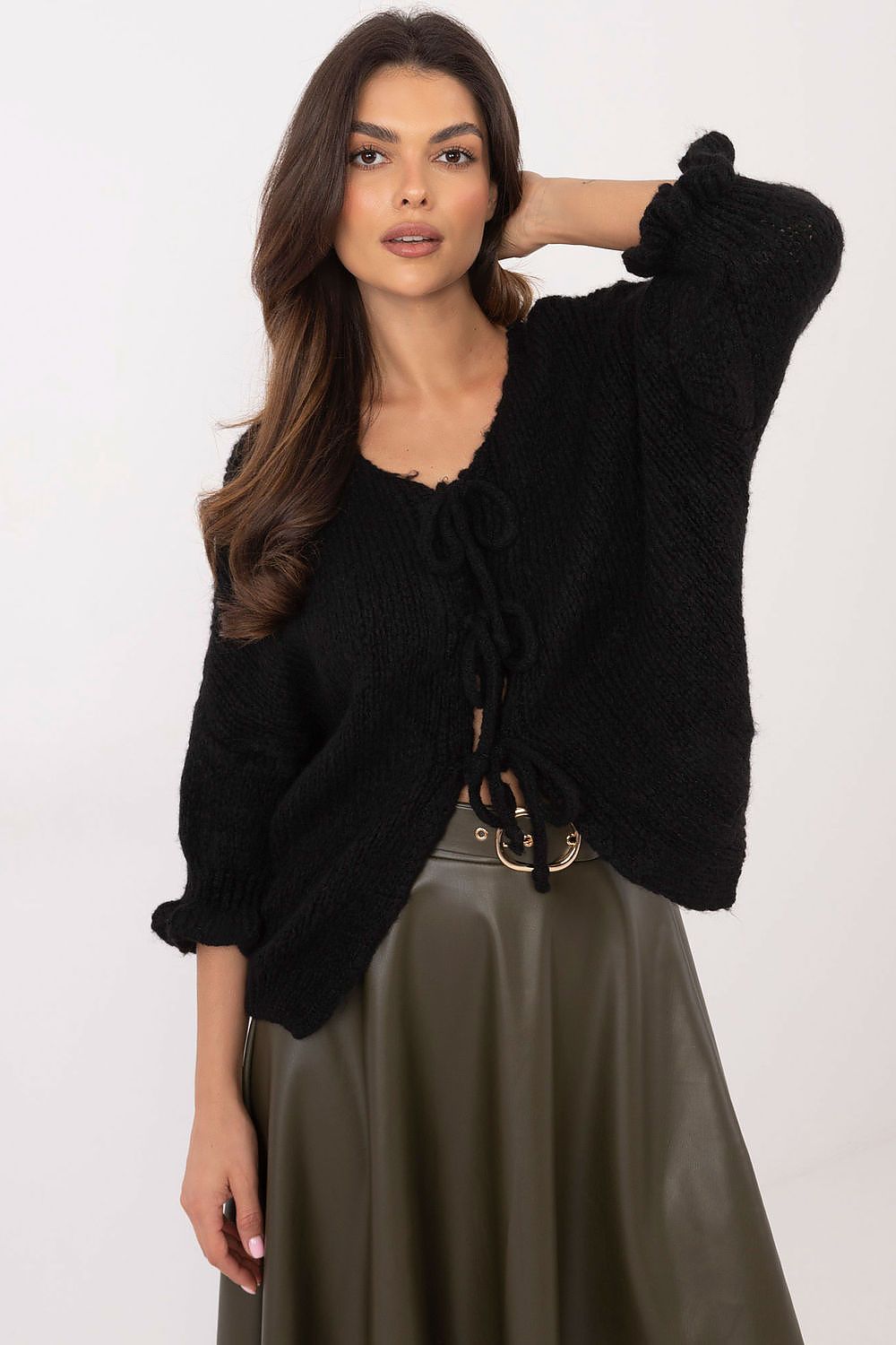  Sweter Damski Model MI-SW-2911.91 Black - Italy Moda 