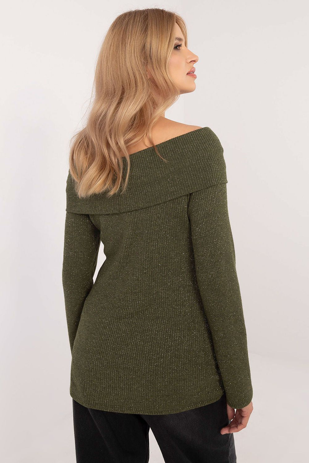   Sweter Damski Model DHJ-SW-A2449.33 Khaki - Italy Moda 