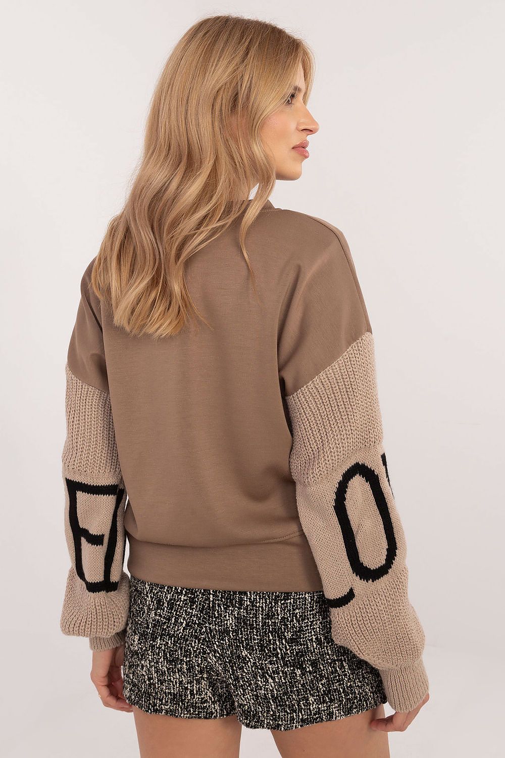   Bluza Damska Model MI-BL-M5975.26P Dark Beige - Italy Moda 