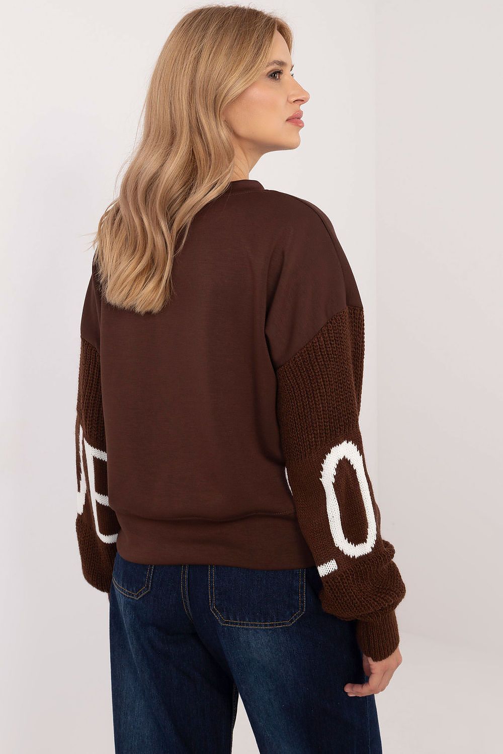   Bluza Damska Model MI-BL-M5975.26P Brown - Italy Moda 