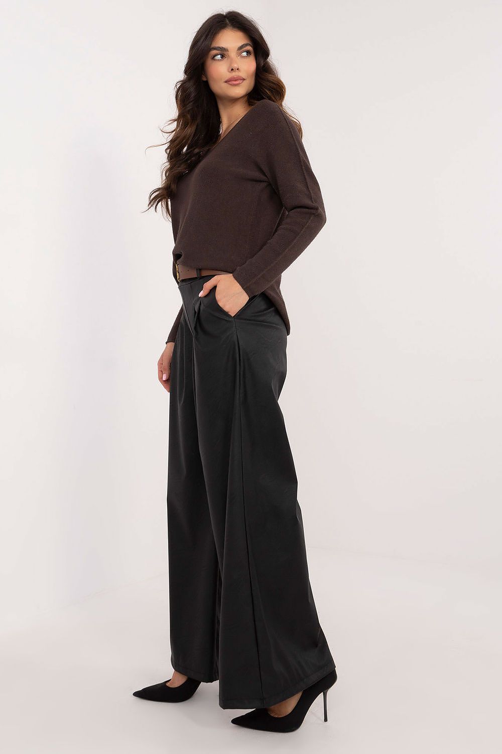  Spodnie Damskie Model DHJ-SP-19899.22X Black - Italy Moda 