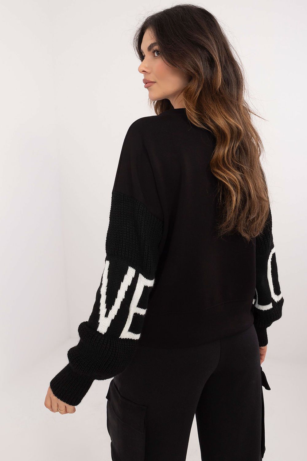   Bluza Damska Model MI-BL-M5975.26P Black - Italy Moda 