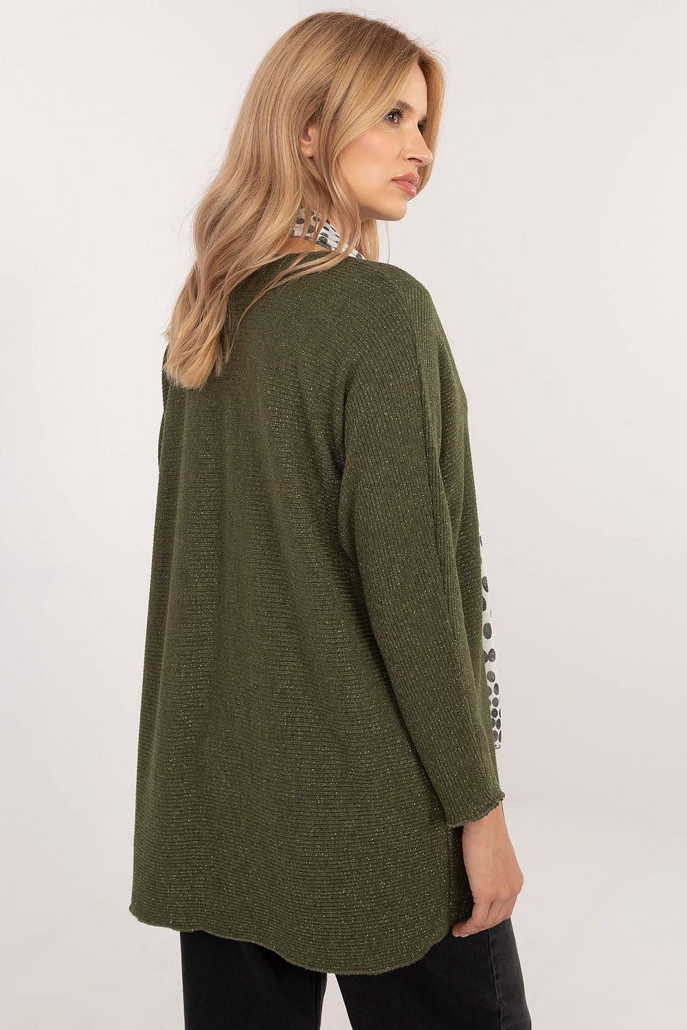   Sweter Damski Model DHJ-BZ-19226.91 Khaki - Italy Moda 