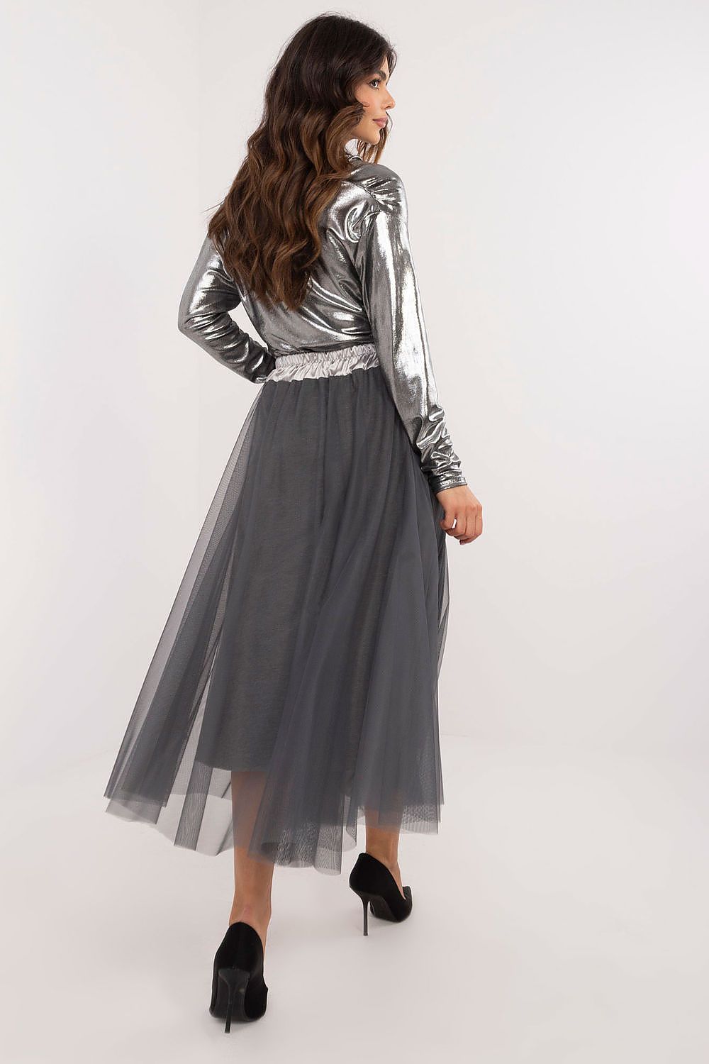  Spódnica Model DHJ-SD-19981.03 Grey - Italy Moda 