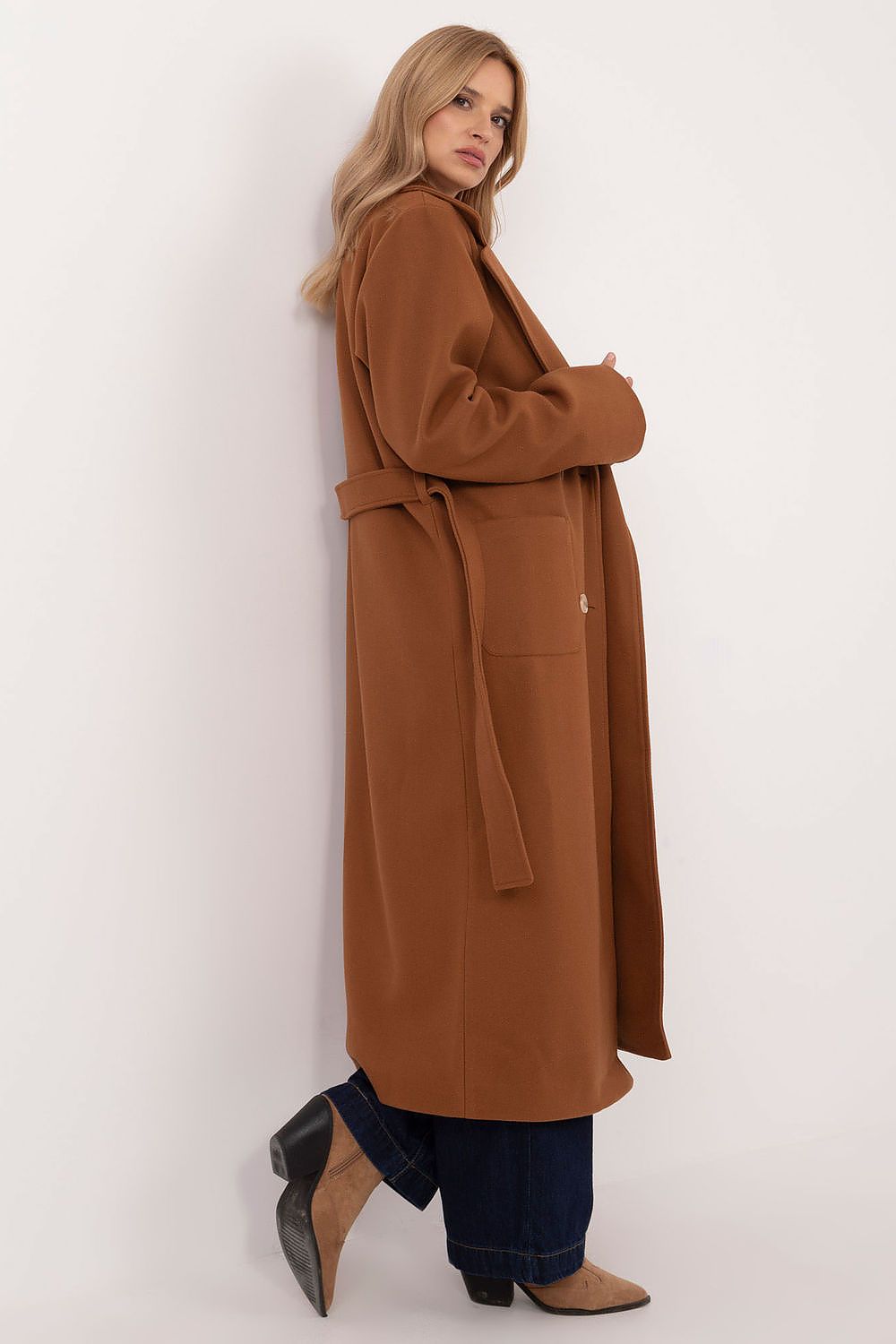   Płaszcz Damski Model LK-PL-509786.99 Light Brown - Lakerta 