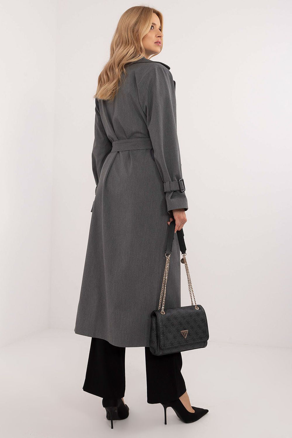   Płaszcz Damski Model LK-PL-509754.42 Dark Grey - Lakerta 
