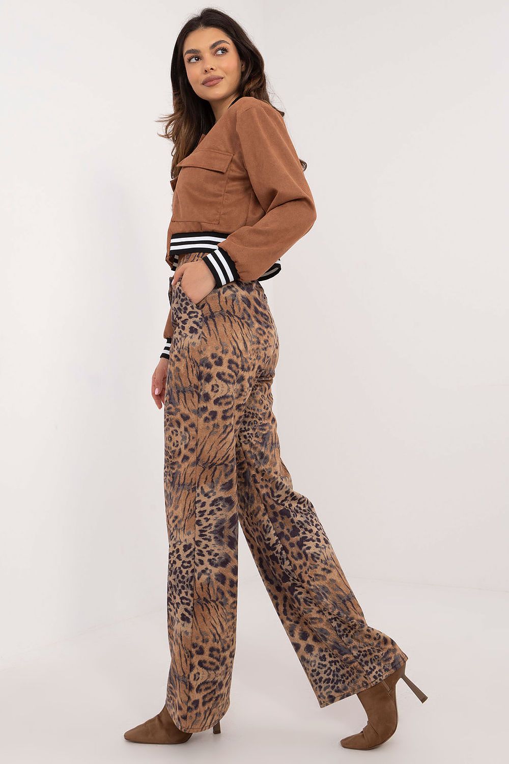  Spodnie Damskie Model LK-SP-509798.67 Camel - Lakerta 