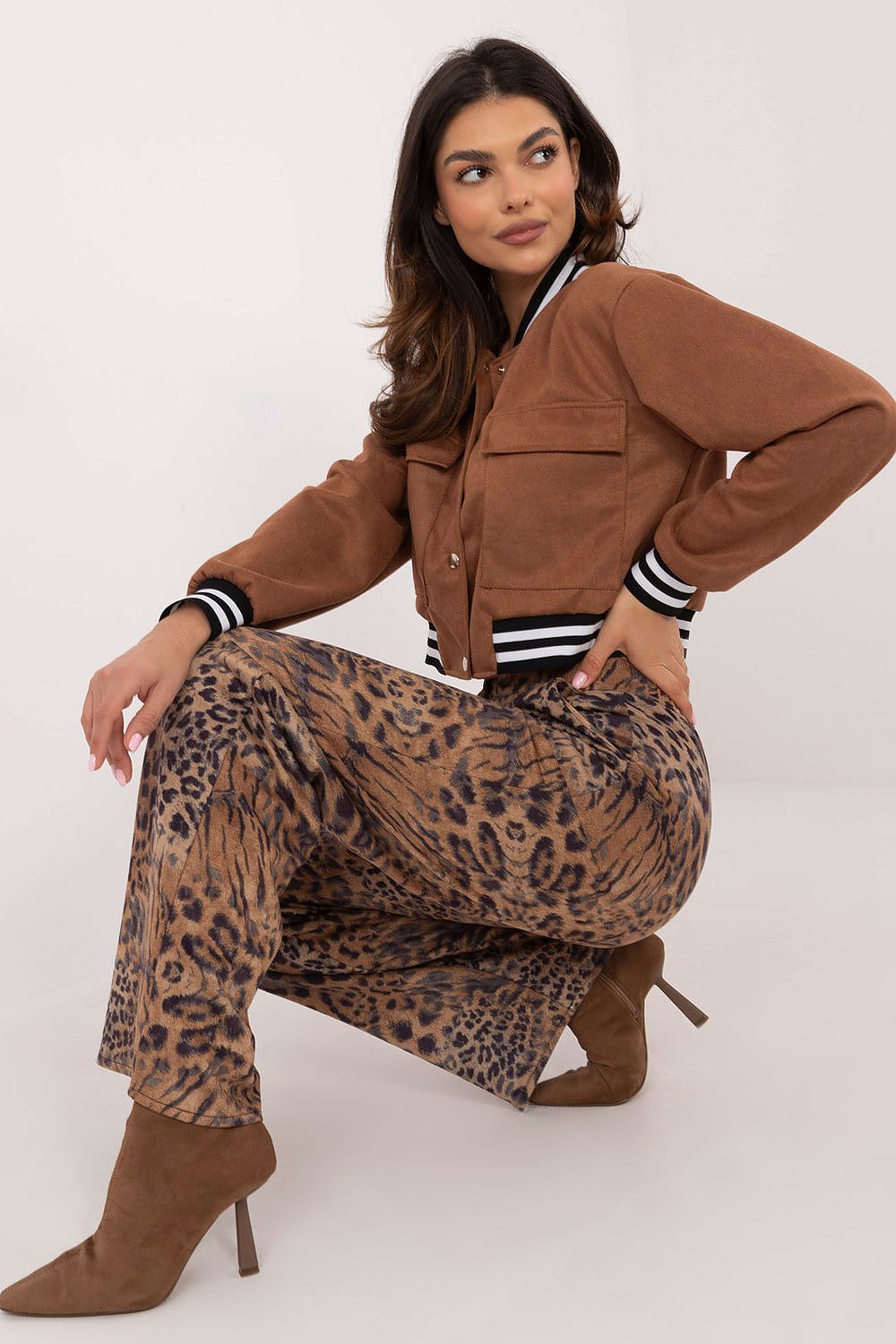  Spodnie Damskie Model LK-SP-509798.67 Camel - Lakerta 