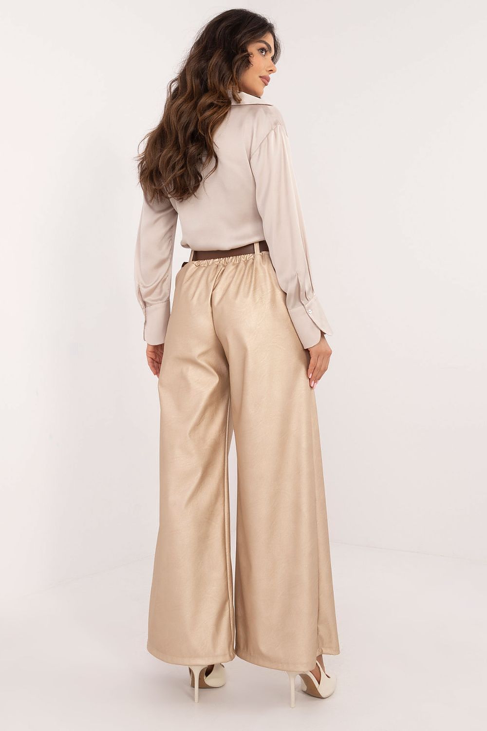  Spodnie Damskie Model DHJ-SP-19899.22X Beige - Italy Moda 