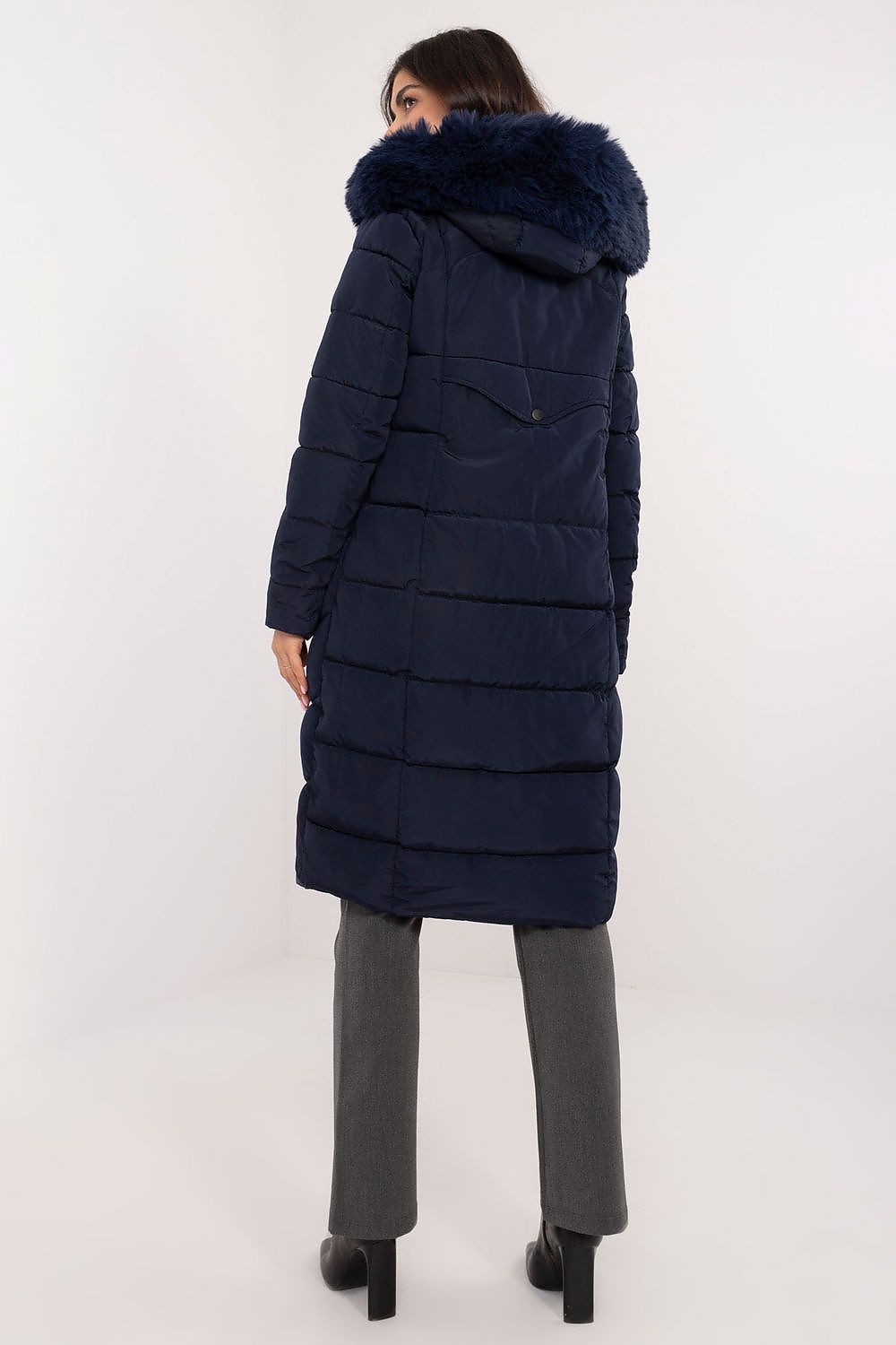   Kurtka Damska Model SK-KR-HH-2405.84P Navy - Factory Price 