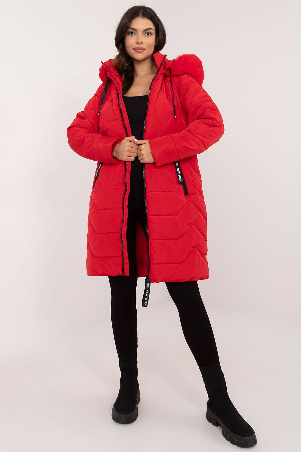  Kurtka Damska Model SK-KR-HH-2408.47P Red - Factory Price 
