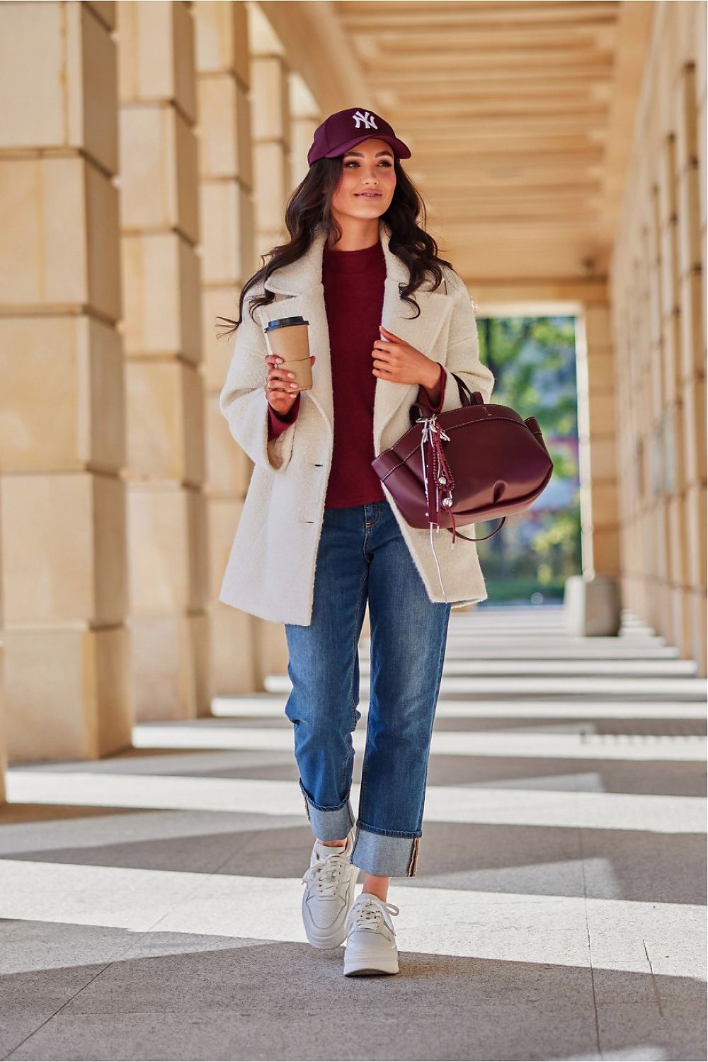   Kurtka Damska Model Camila EKR KUR0029 Ecru - Roco Fashion 
