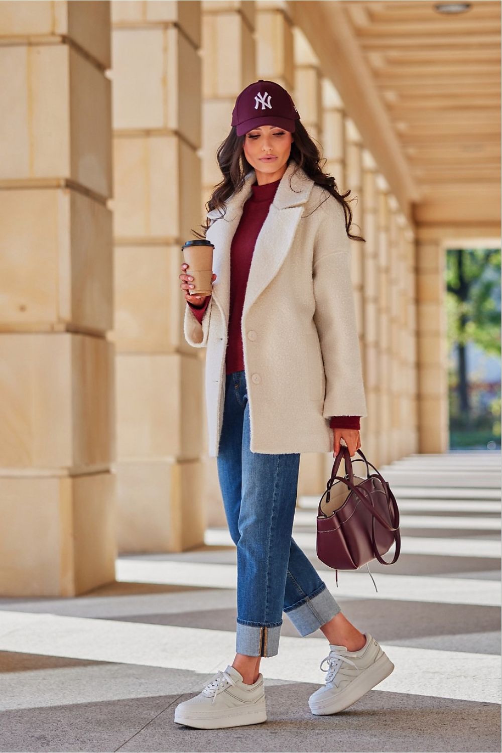   Kurtka Damska Model Camila EKR KUR0029 Ecru - Roco Fashion 
