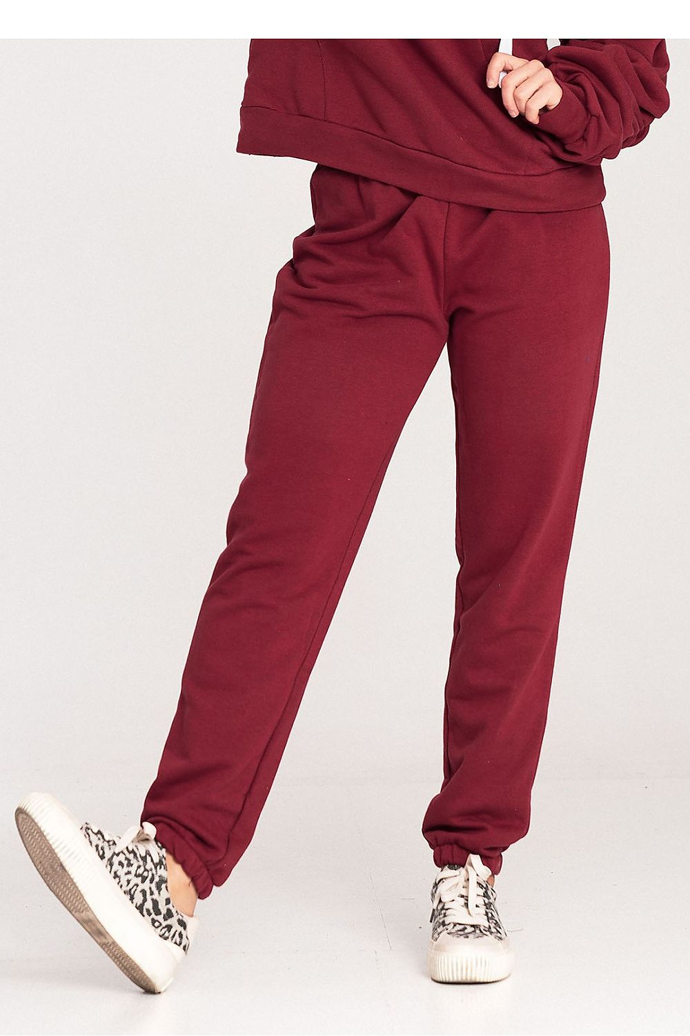  Spodnie Dresowe Model M1056 Bordo - Figl 
