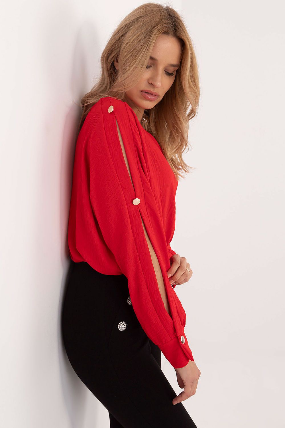   Bluzka Model MI-BZ-98684.89 Red - Italy Moda 