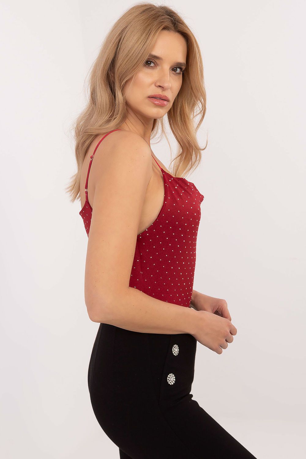  Koszulka Top Model DHJ-TP-20051.78 Bordo - Italy Moda 