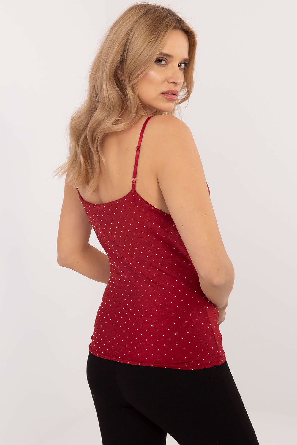  Koszulka Top Model DHJ-TP-20051.78 Bordo - Italy Moda 
