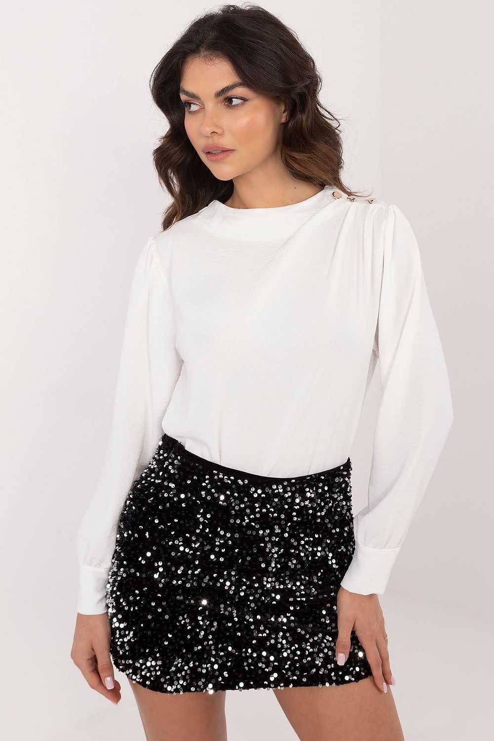   Bluzka Model MI-BZ-278519-1.40 White - Italy Moda 