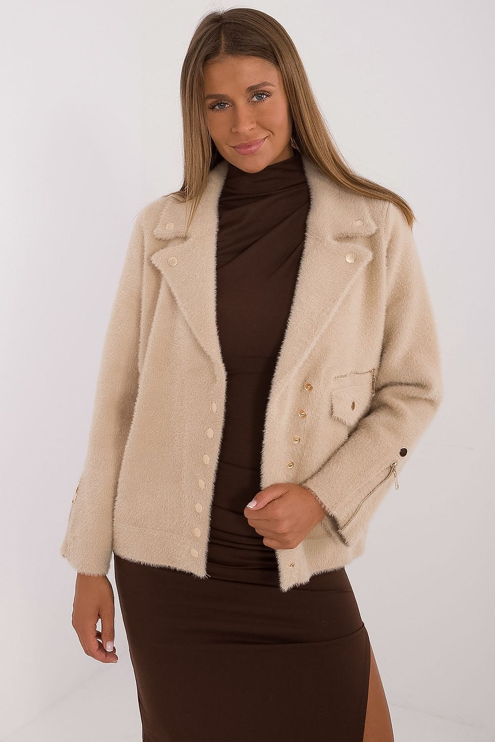   Kurtka Damska Model MBM-KR-250.77 Beige - MBM 