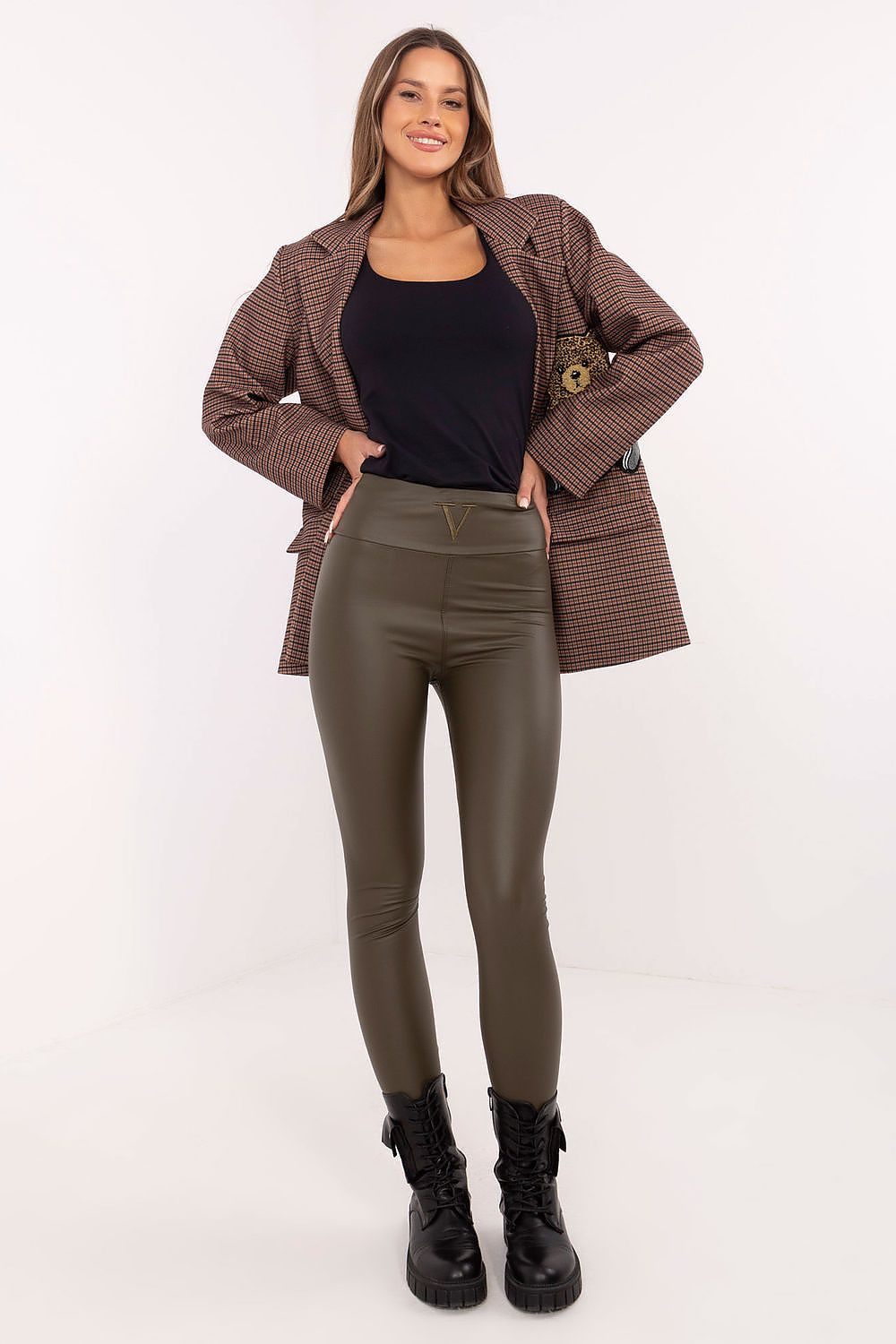   Legginsy Model NM-LG-TR1853.23 Khaki - NM 