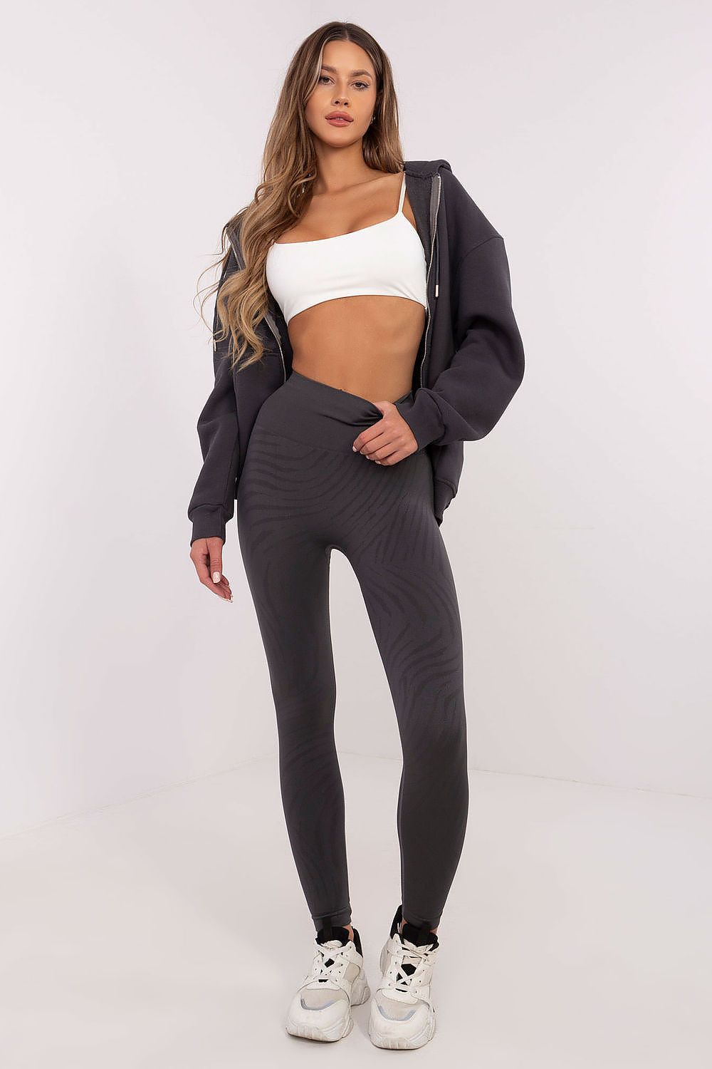   Legginsy Model NM-LG-NOU009.39 Dark Grey - NM 