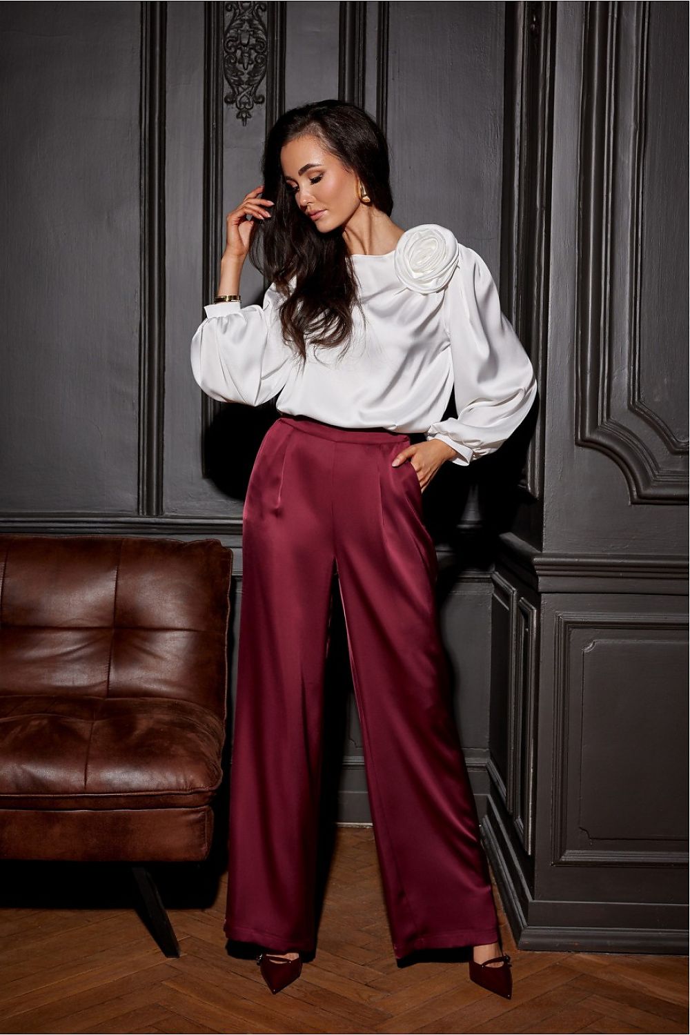   Bluzka Model Evelyn EKR BLU0194 Ecru - Roco Fashion 