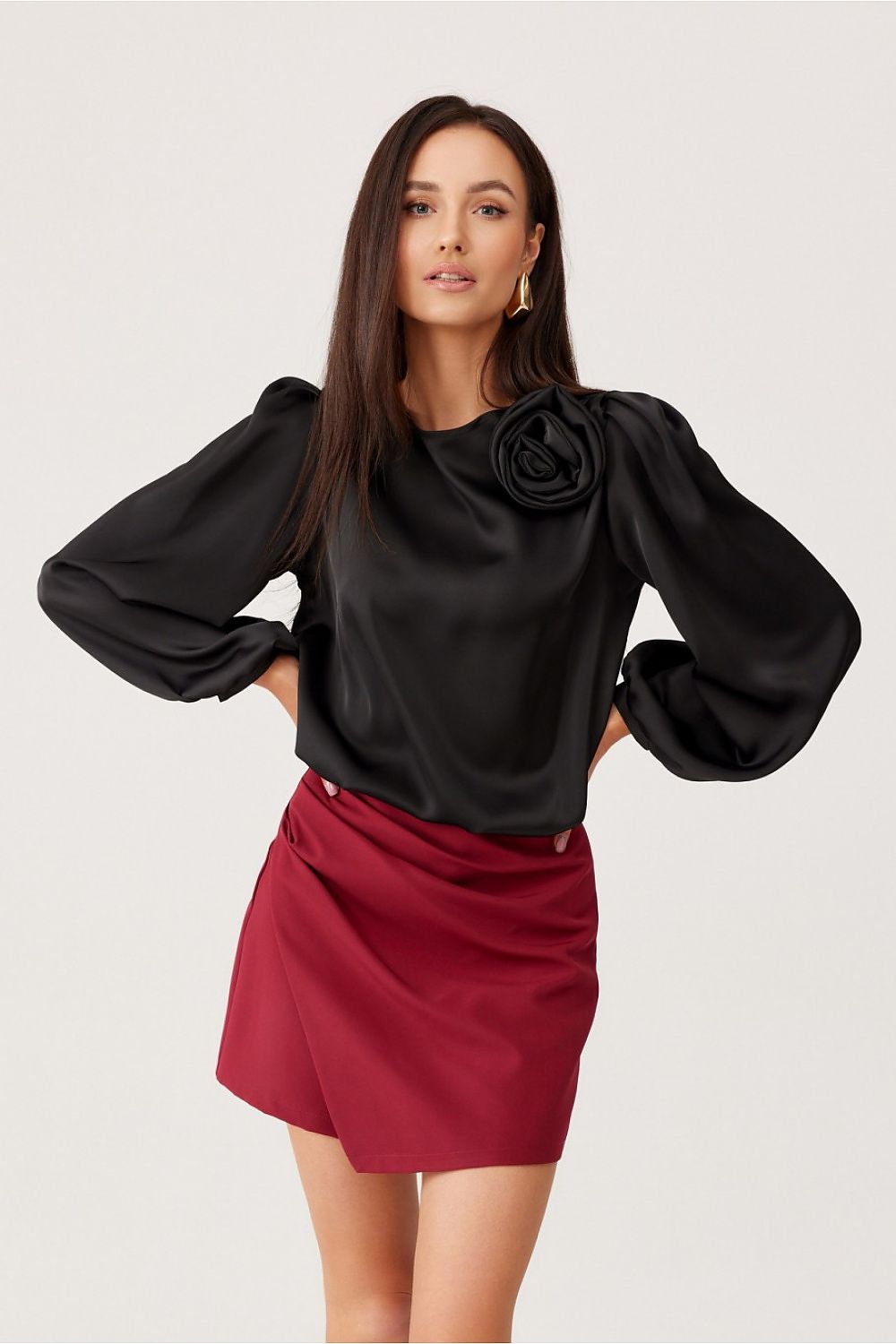   Bluzka Model Evelyn CZA BLU0194 Black - Roco Fashion 