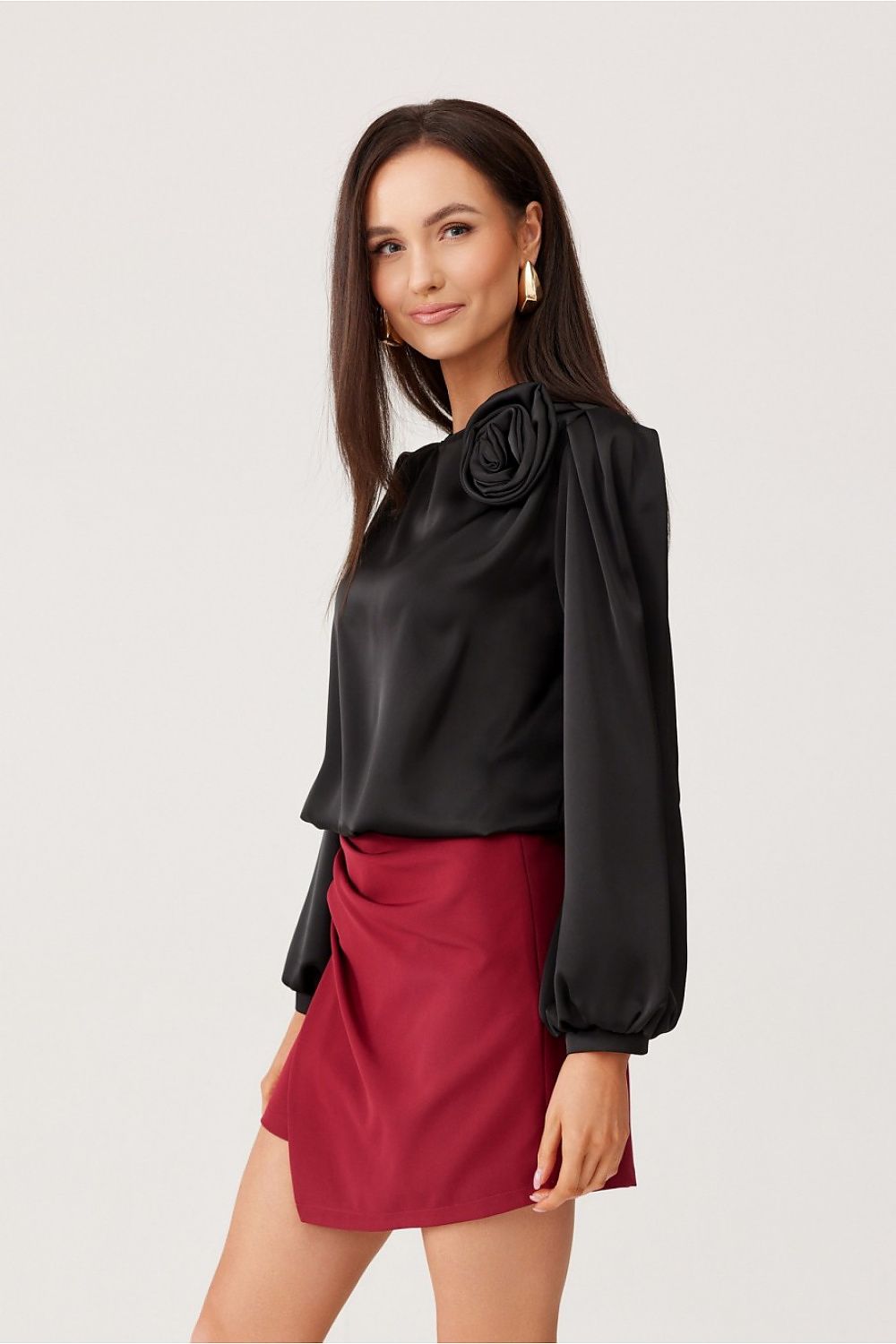   Bluzka Model Evelyn CZA BLU0194 Black - Roco Fashion 