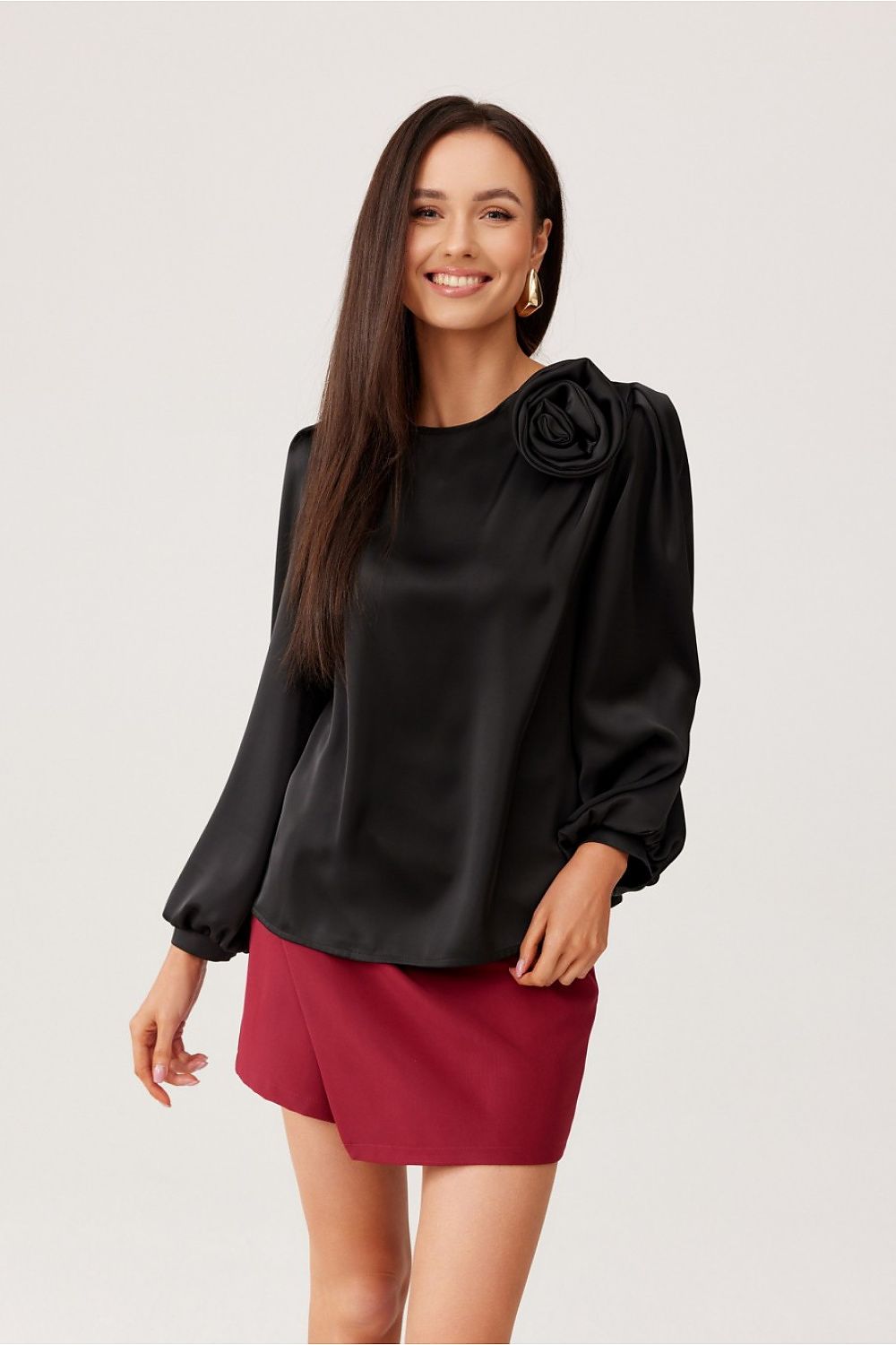   Bluzka Model Evelyn CZA BLU0194 Black - Roco Fashion 