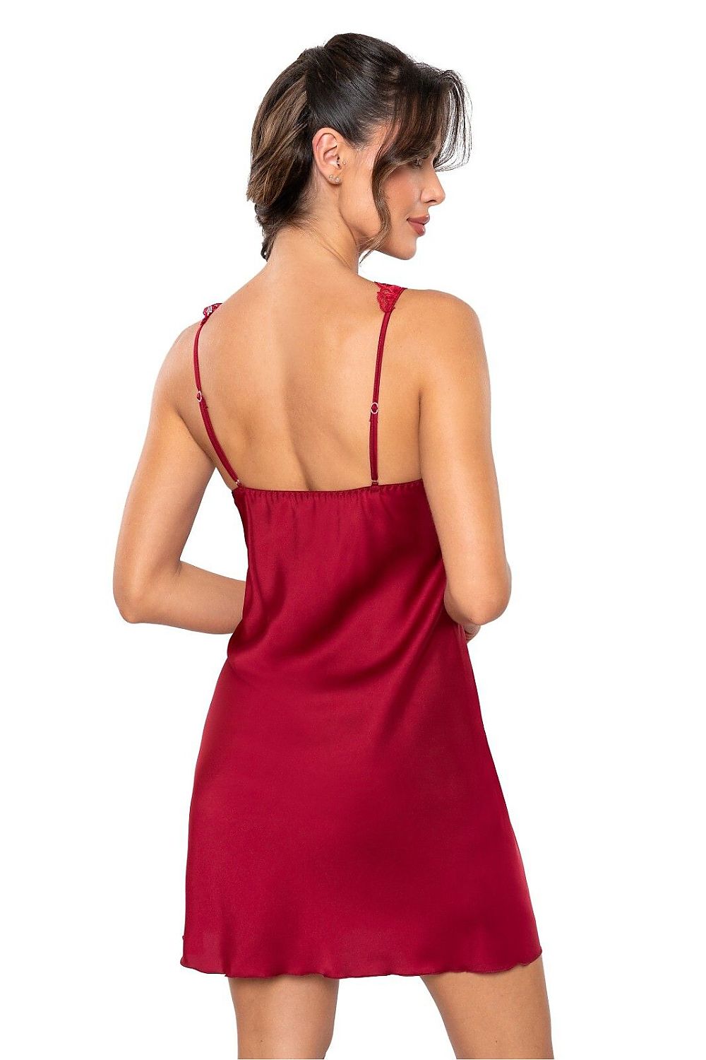  Koszulka nocna Koszula Nocna Model Mari Bordo - Donna 