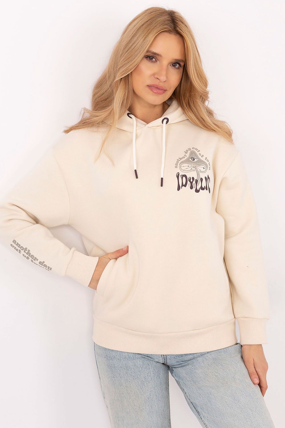   Bluza Damska Model D10600T02420L Light Beige - Sublevel 