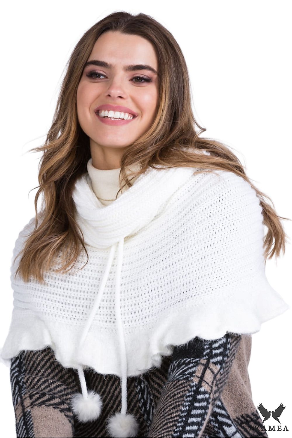  Sweter FATIMA PONCZO - Kamea 