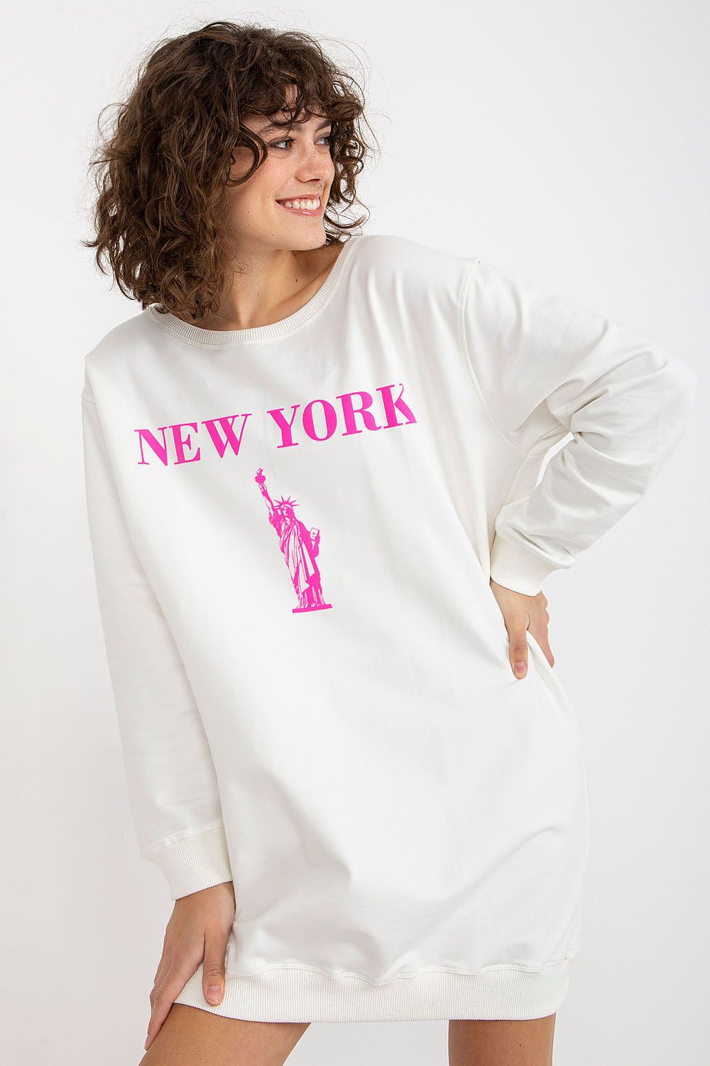   Bluza Damska Model VI-BL-3212.15X White/Pink - Factory Price 