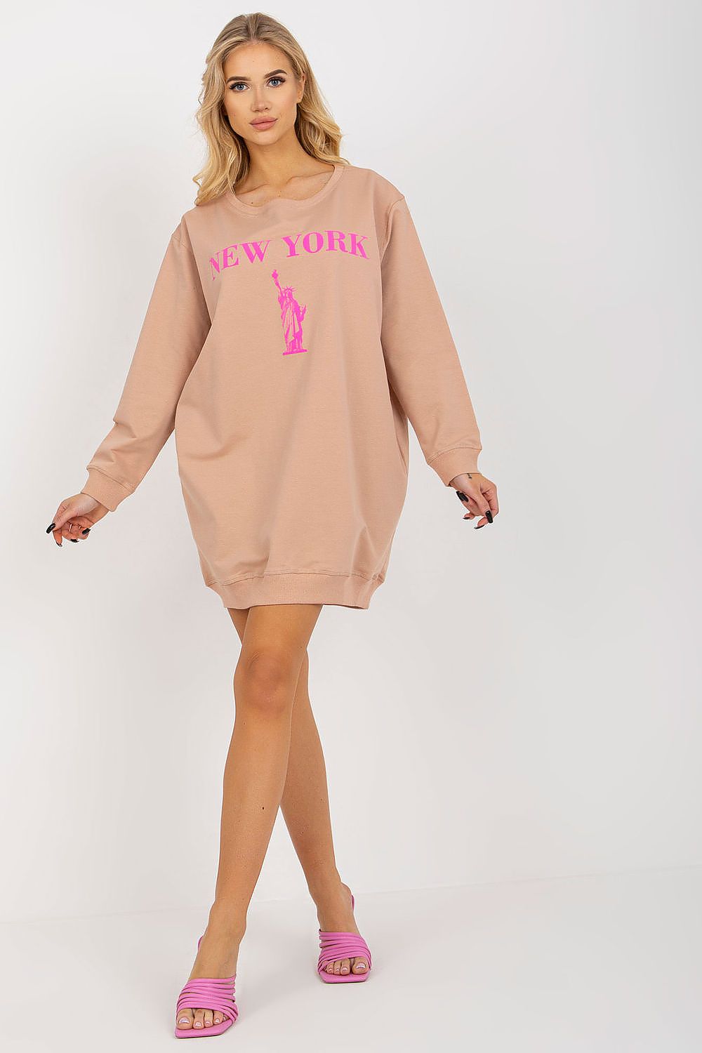   Bluza Damska Model VI-BL-3212.15X Beige/Pink - Factory Price 